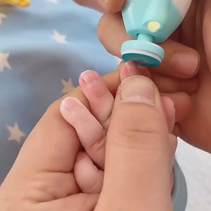 6-in-1 Smart Electric Baby Nail Care Kit – Gentle & Safe Nail Filer with Case