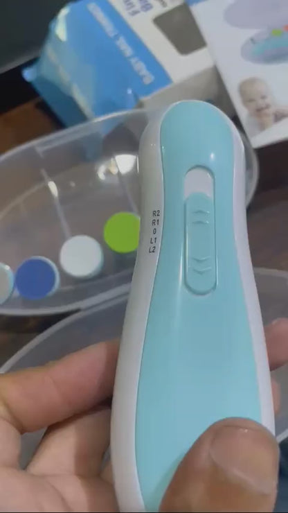 6-in-1 Smart Electric Baby Nail Care Kit – Gentle & Safe Nail Filer with Case