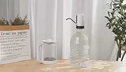 One-Touch Electric Water Bottle Pump – Portable USB Rechargeable Water Dispenser