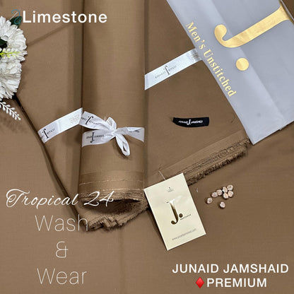 Junaid Jamshed (J.) Men’s Luxury Tropical Wash & Wear Unstitched Suit (4 Meters)