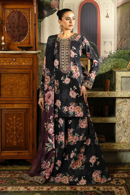 ESRA by Riwayat – 3-Piece Heavy Embroidered & Digital Printed Charmeuse Silk Collection