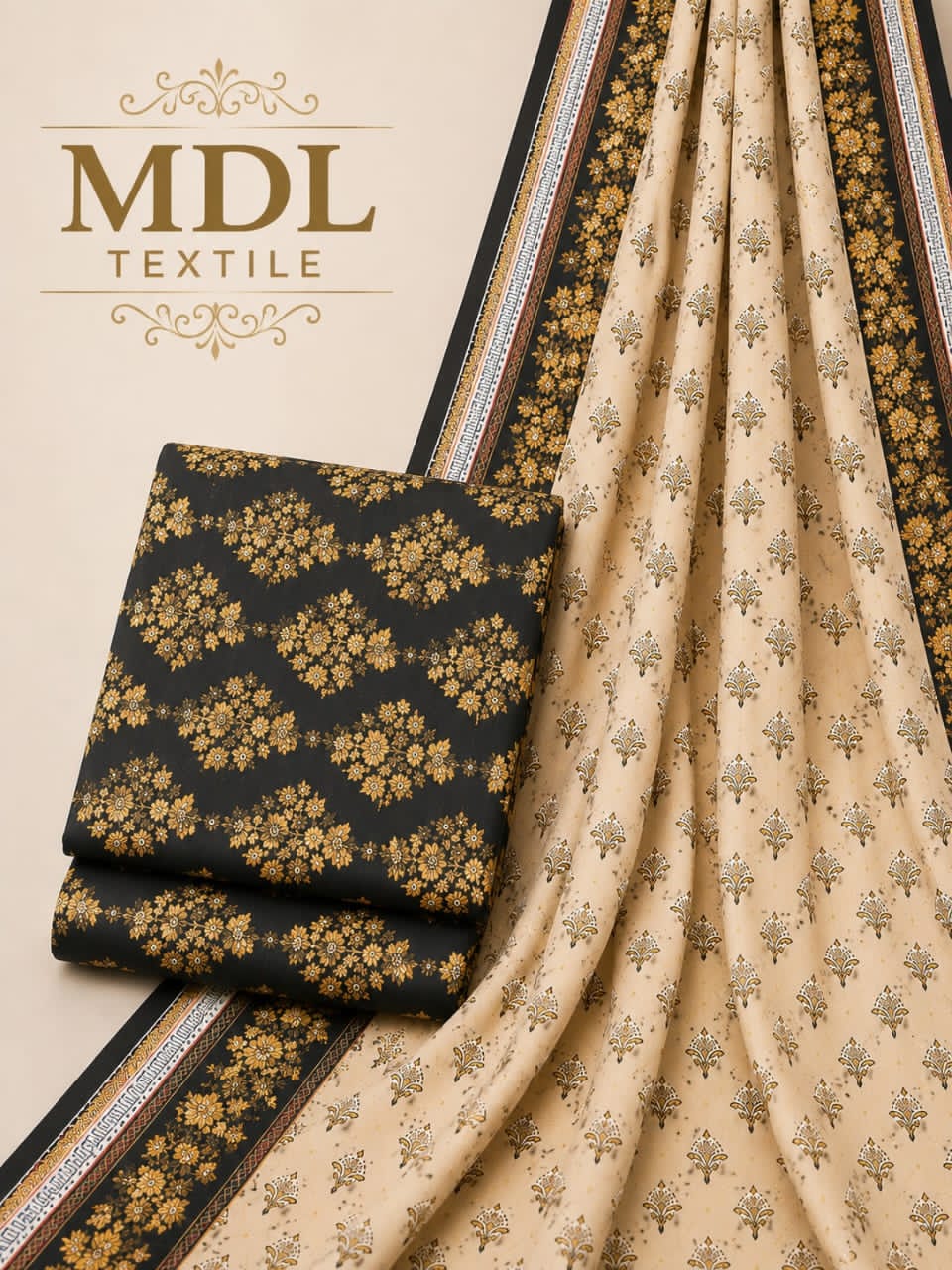 MDL Aleena’s Original – 3-Piece Digital Printed Air Jet Lawn Collection