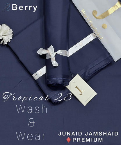 Junaid Jamshed (J.) Men’s Luxury Tropical Wash & Wear Unstitched Suit (4 Meters)
