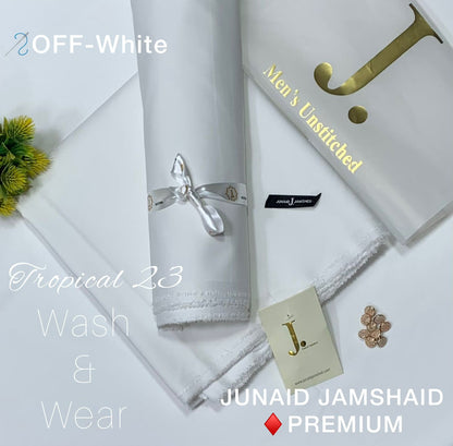 Junaid Jamshed (J.) Men’s Luxury Tropical Wash & Wear Unstitched Suit (4 Meters)
