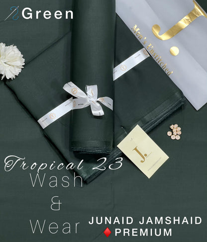 Junaid Jamshed (J.) Men’s Luxury Tropical Wash & Wear Unstitched Suit (4 Meters)