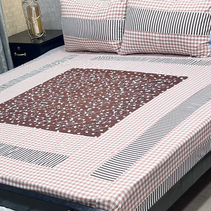Embroidered Patchwork King Size Bedsheet Collection (Cotton Satin / Percale / Duck)