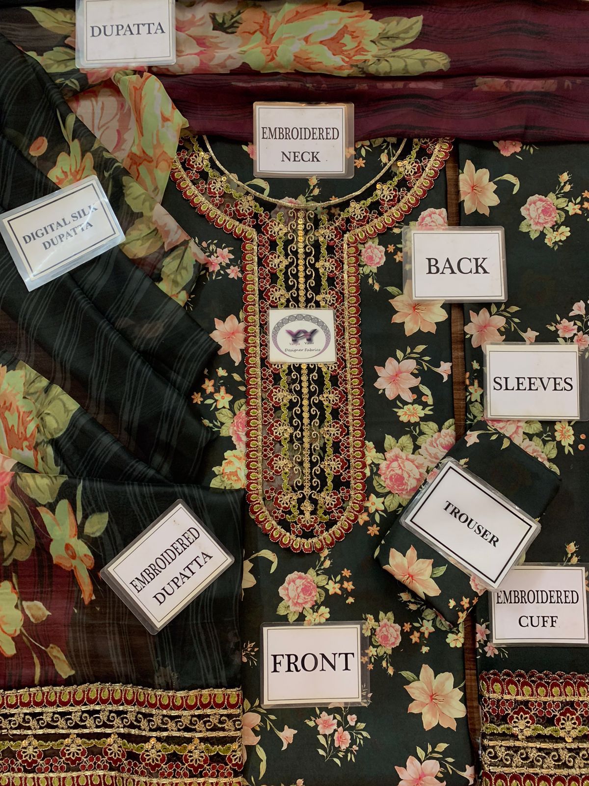 ESRA by Riwayat – 3-Piece Heavy Embroidered & Digital Printed Charmeuse Silk Collection