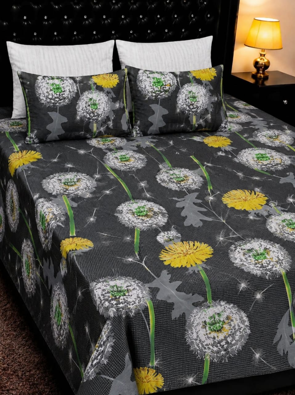 5-Piece Export Quality 100% Pure Cotton King Size Double Bedsheet Set